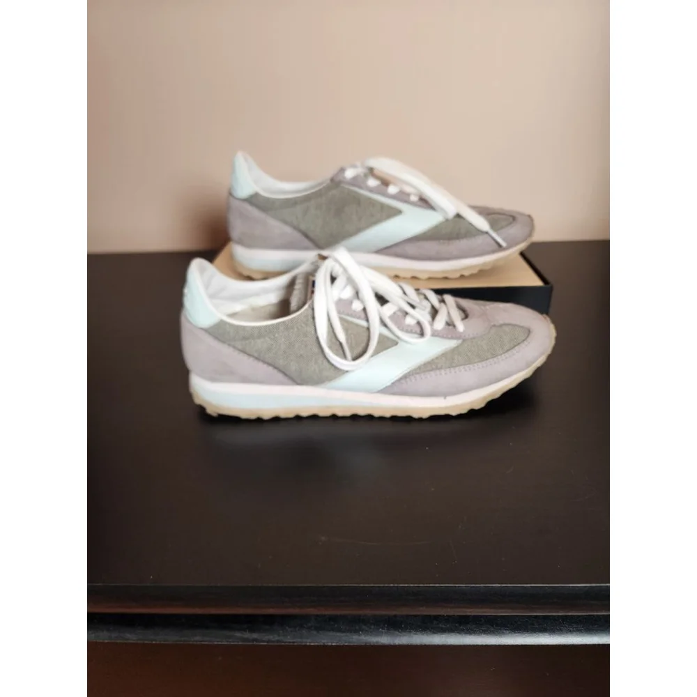Women's Brooks Running Shoes Gray/Blue Size 8.5 - Picture 4 of 9